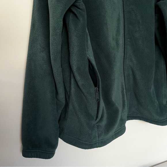 Columbia Men's Fleece Jacket Size XL Green Front Zip Closure Comfy Soft - Picture 4 of 9